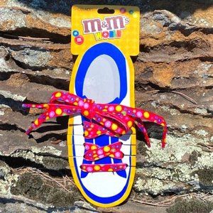 M&M's World Pink Shoelaces NEW